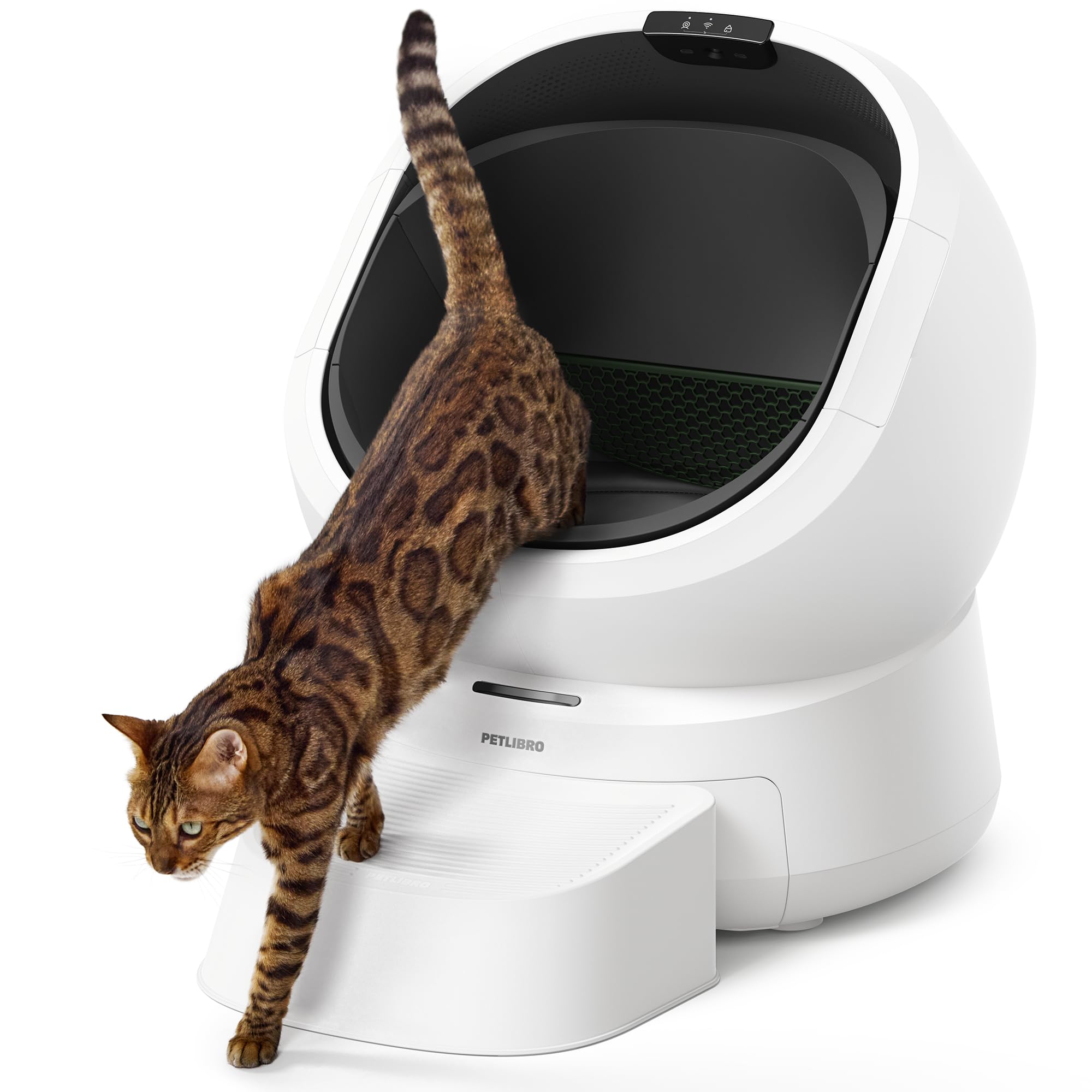 PETLIBRO Luma Automatic Cat Litter Box AI-Camera Waste Analysis, Auto Odor-Control Self Cleaning Cat Litter Box with Multi-Cats Recognition, Smart App Usage Tracking, Safety Sensors and Large Open Top Cocoa The Trendy Pet