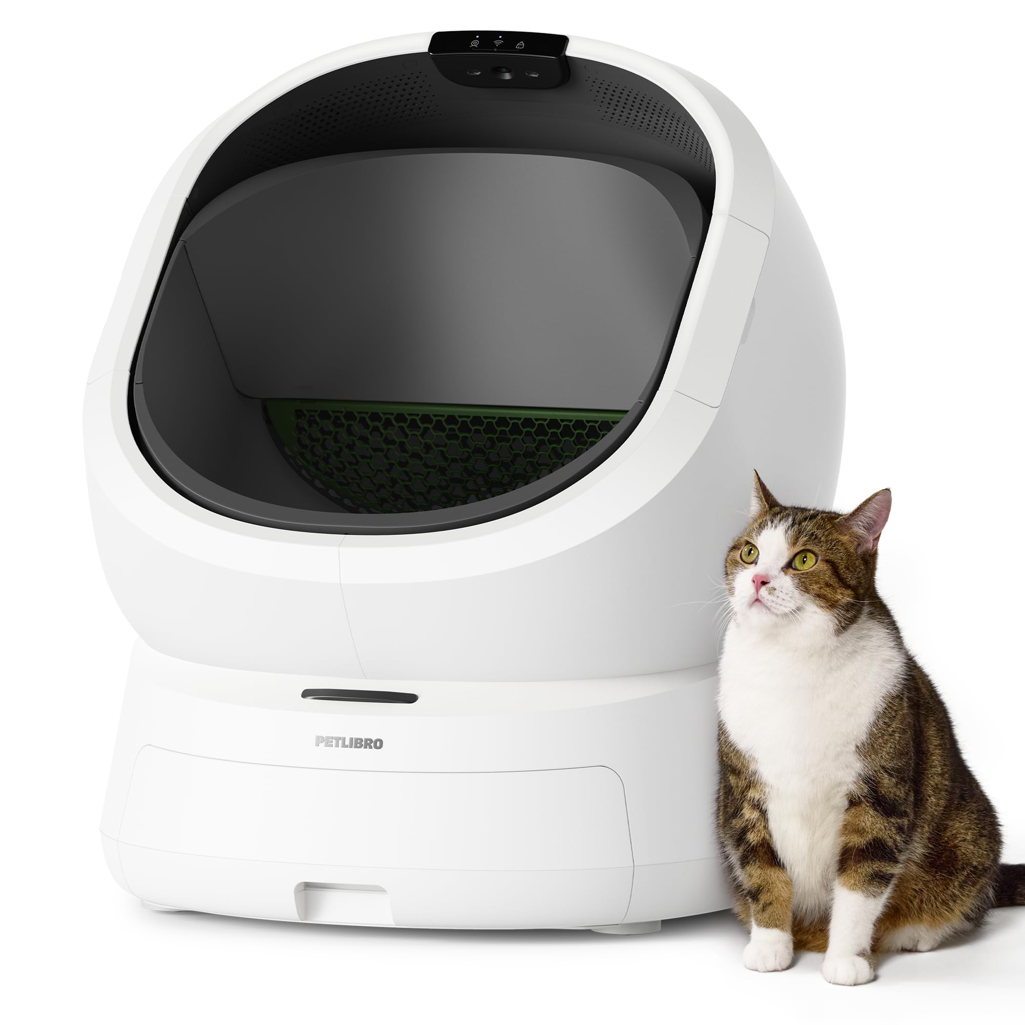 PETLIBRO Luma Automatic Cat Litter Box AI-Camera Waste Analysis, Auto Odor-Control Self Cleaning Cat Litter Box with Multi-Cats Recognition, Smart App Usage Tracking, Safety Sensors and Large Open Top Cocoa The Trendy Pet